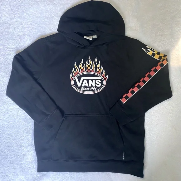 Vans Shirts Tops Boys Xl Vans Hooded Sweatshirt Poshmark